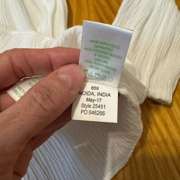 Lilly Pulitzer Dahle Gauze Embroidered Tunic Top Women’s Small Beach Coastal - Picture 9 of 10